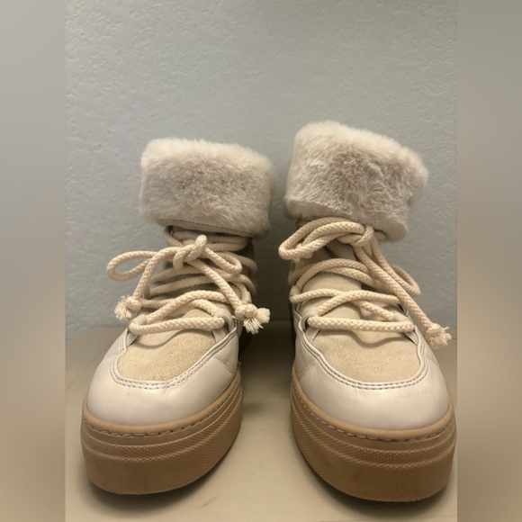 CALIA Women's Hailey Boots Furry Nordic Platform Ankle Moon Boots - Picture 11 of 14